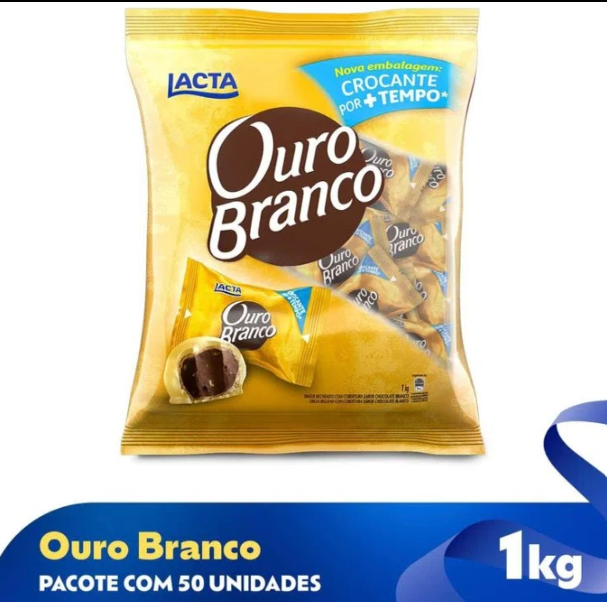 Chocolate ouro branco 1kg